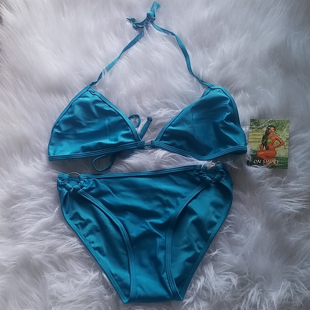 ON SHORE BLUE BIKINI